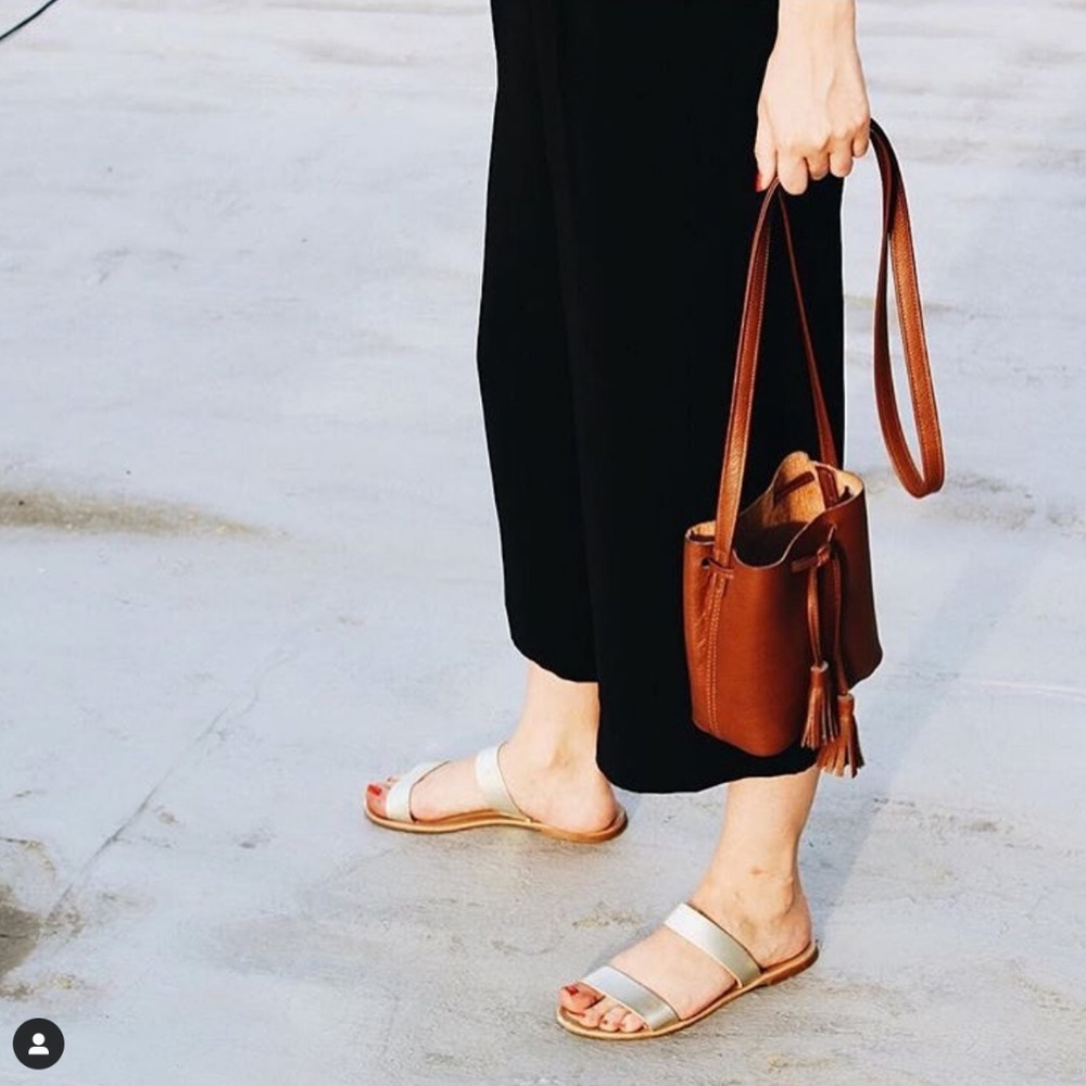 Shaffer Los Angeles Mini Bucket Leather Bag